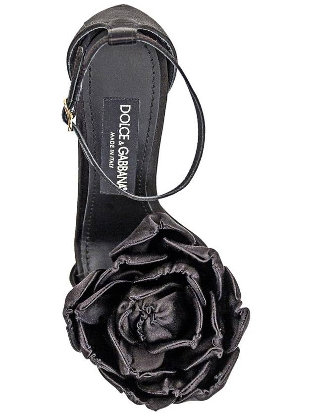 23 fw Satin Sandals WITH Floral Application CR1620AR5728B956 B0650609620 - DOLCE&GABBANA - BALAAN 5