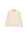 Face Patch Crew Neck Knit Top Cream - ACNE STUDIOS - BALAAN 2