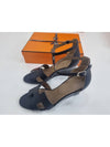 Legend Calfskin Wedge Heels Noir - HERMES - BALAAN 7