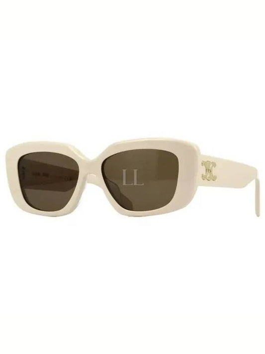 Eyewear Triomphe 04 Rectangle Sunglasses Ivory - CELINE - BALAAN 2