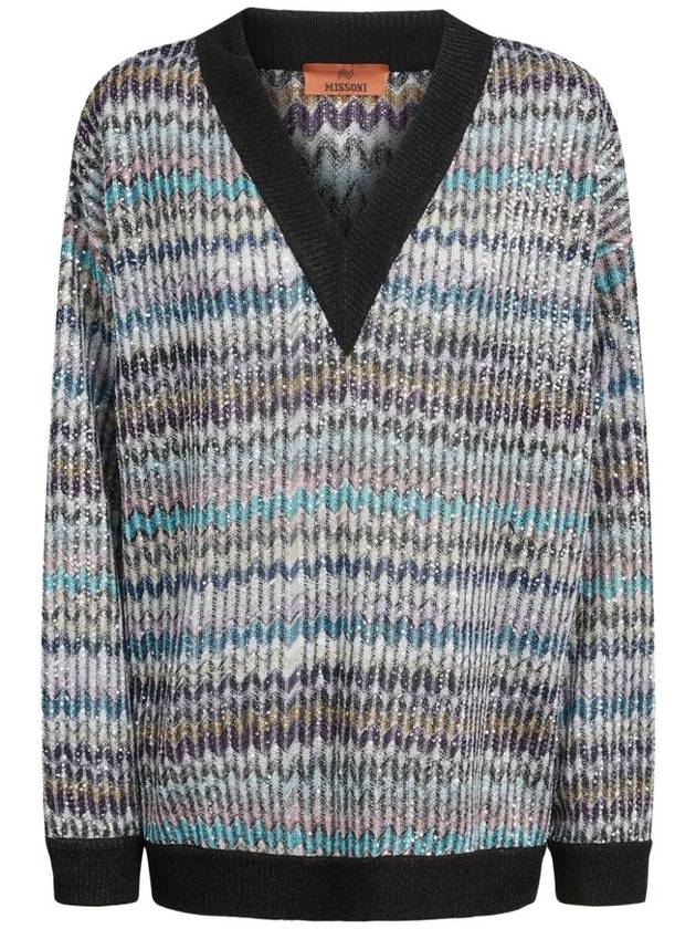 Missoni V-Neck Sweater - MISSONI - BALAAN 1