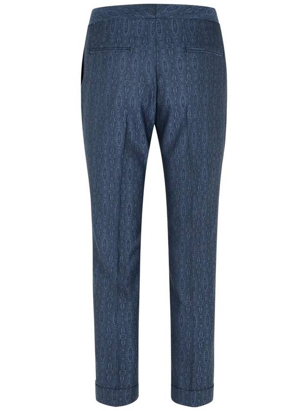 Etro Blue Wool Trousers - ETRO - BALAAN 3