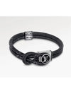 Loop It Monogram Eclipse Bracelet Silver Black - LOUIS VUITTON - BALAAN 3