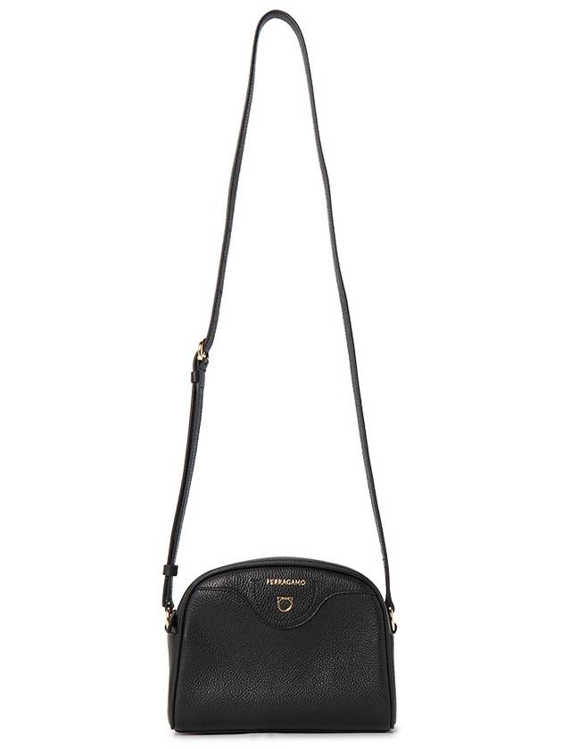 Gancini Cross Bag Black - SALVATORE FERRAGAMO - BALAAN 7