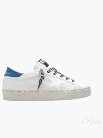 Women's Hi Star Blue Tab Nappa Leather Low Top Sneakers White - GOLDEN GOOSE - BALAAN 2