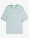 Fade out embroid logo short sleeve t-shirt mint - AMI - BALAAN 3