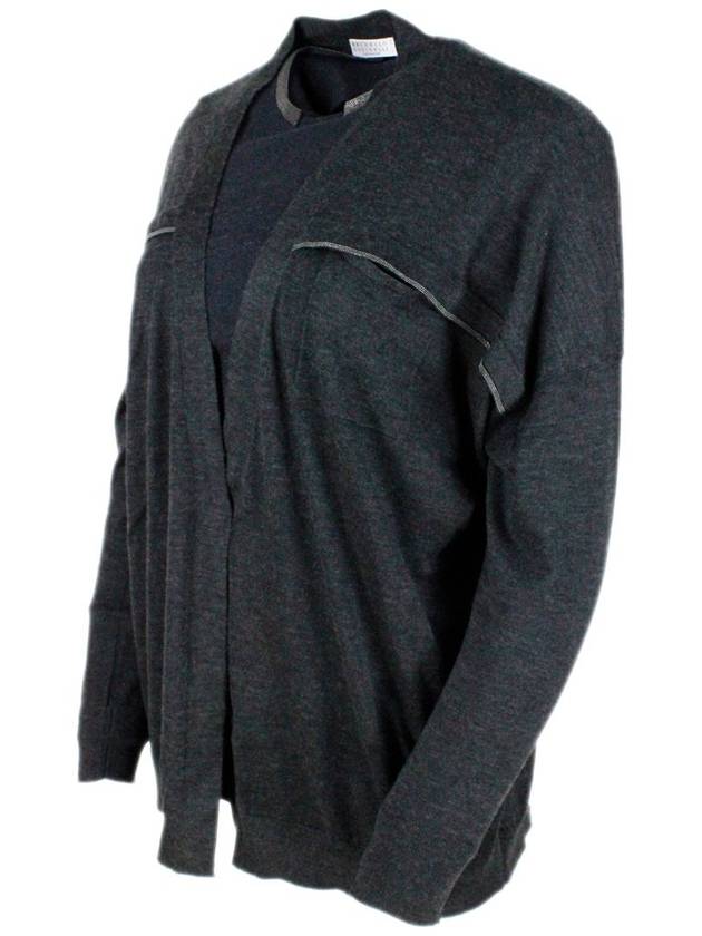 Women's Cashmere Cardigan Gray - BRUNELLO CUCINELLI - BALAAN 3