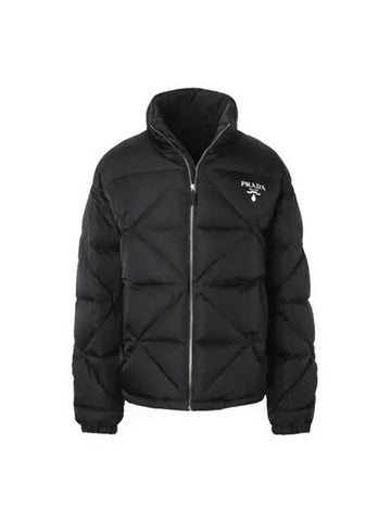 Logo quilted padded jacket black SGB803 1WQ8 270322 1038346 - PRADA - BALAAN 1