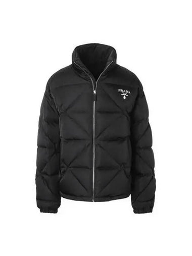 Logo quilted padded jacket black SGB803 1WQ8 271726 1038346 - PRADA - BALAAN 1