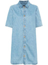 Venezia Short Dress Pale Blue - A.P.C. - BALAAN 2