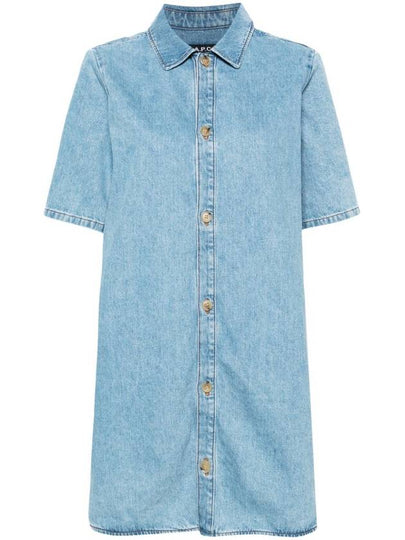 Venezia Short Dress Pale Blue - A.P.C. - BALAAN 2