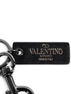 V logo signature key holder black - VALENTINO - BALAAN.