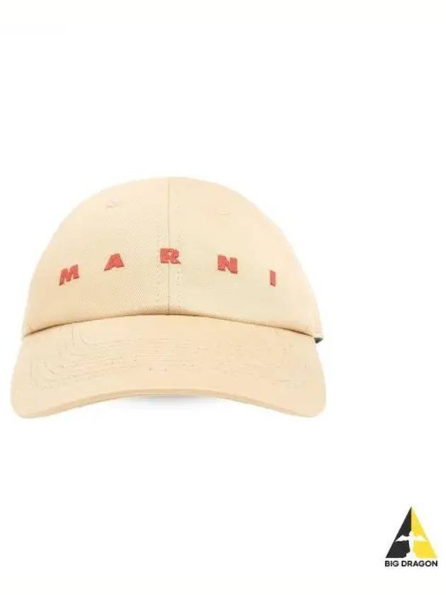 Embroidered Logo Ball Cap Beige - MARNI - BALAAN 2