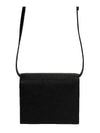 Pebble Grain Shoulder Strap Card Wallet Black - THOM BROWNE - BALAAN 3