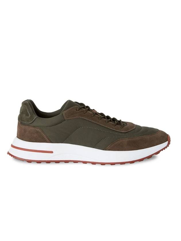 Week-End Walk Microfiber Storm System Sneakers Dark Taupe - LORO PIANA - BALAAN 1