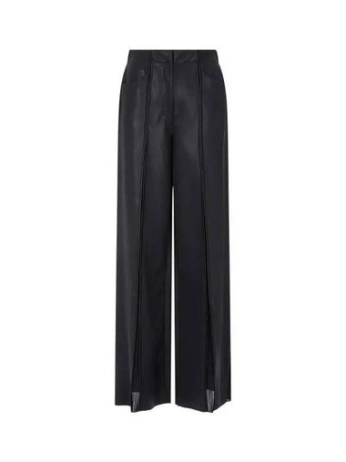 Women s Pleated Stretch Wide Pants Black 270568 - GIORGIO ARMANI - BALAAN 1