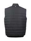 4 Bar Poly Twill Down Vest Charcoal - THOM BROWNE - BALAAN 3