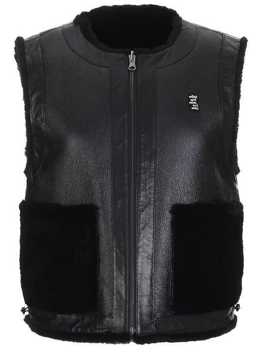 reversible mustang shearling vestblack lamb 100% - MILESANDMILESANDMILES - BALAAN 2