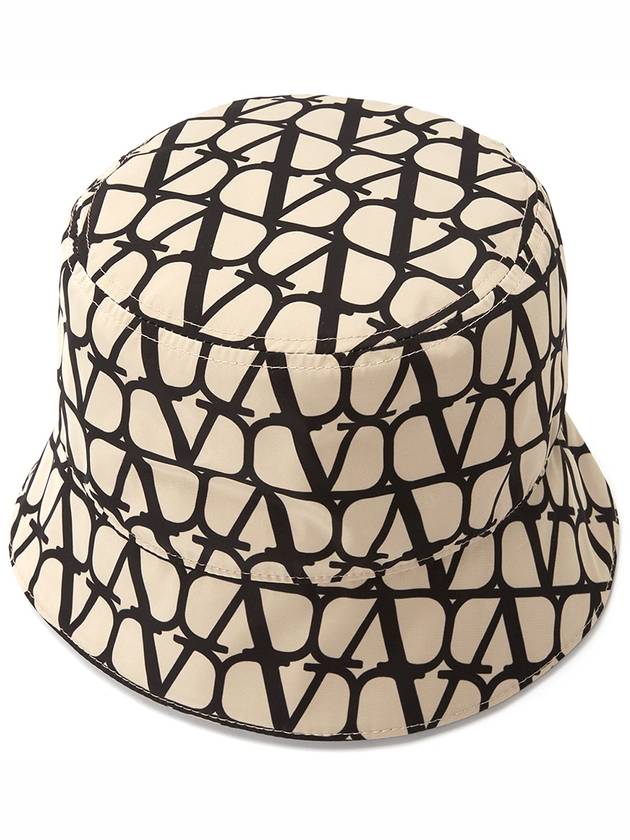 Toile Iconographe Bucket Hat Beige - VALENTINO - BALAAN 2