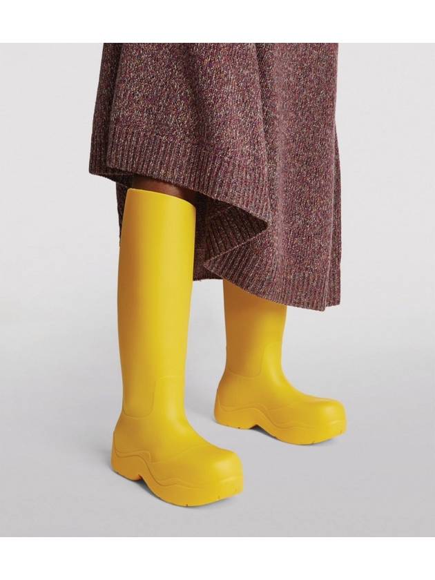 Rubber High Puddle Rain Boots Egg York - BOTTEGA VENETA - BALAAN.