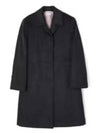 Classic Collar Cashmere Single Coat Dark Grey - THOM BROWNE - BALAAN 2