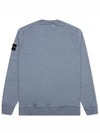 Men's Wappen Patch Sweatshirt Blue Grey - STONE ISLAND - BALAAN 3