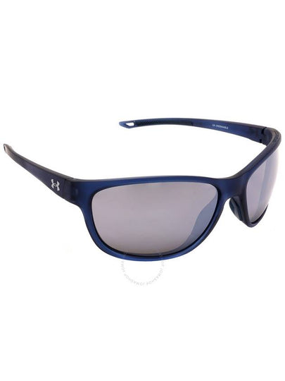 Under Armour Silver Mirror Oval Unisex Sunglasses UA UNDENIABLE 0FJM/T4 61 - UNDER ARMOUR - BALAAN 2