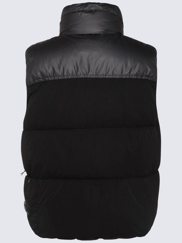 Eco Chrome-R Mixed Down Vest Black - CP COMPANY - BALAAN 3