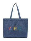 Diane Shopper Tote Bag Blue - A.P.C. - BALAAN 4