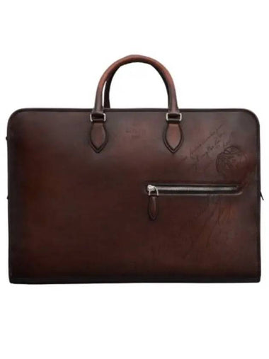 Berluti Overnight Scritto Leather Travel Bag M245423 MM5 - BERLUTI - BALAAN 1