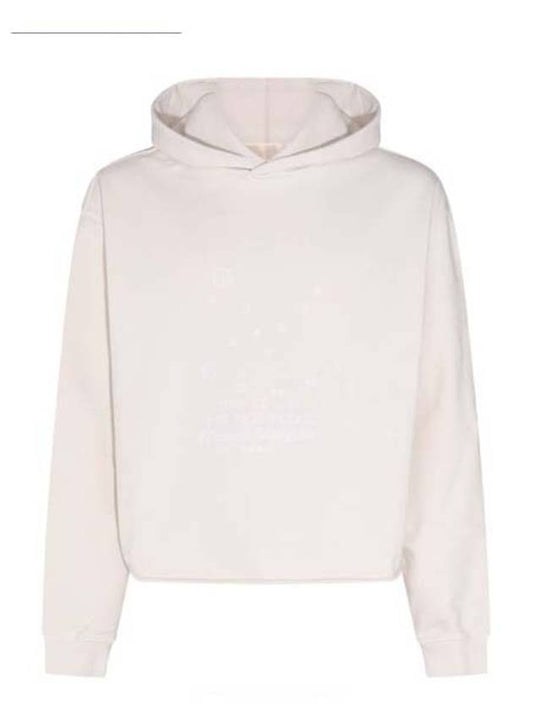 Number Logo Fleece Cotton Hoodie White - MAISON MARGIELA - BALAAN 2