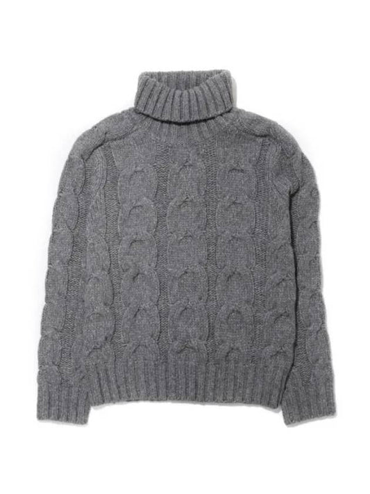 KRL005 YMW007S23 IG164 BABY YAK cable knit roll neck - TOM FORD - BALAAN 1