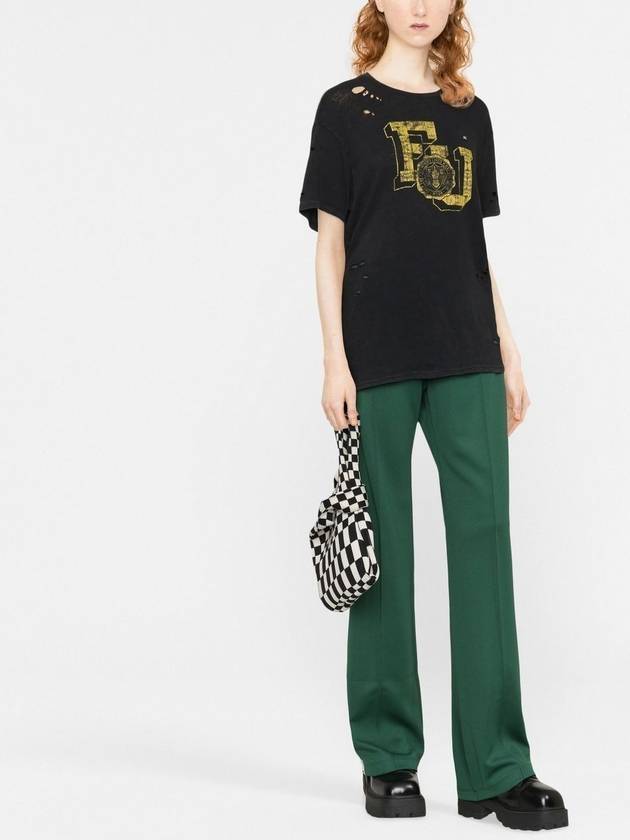 Side Star Logo Track Pants Green - GOLDEN GOOSE - BALAAN 4