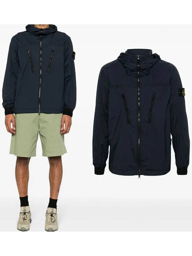 Skin Touch Nylon TC Hooded Jacket Navy - STONE ISLAND - BALAAN 2