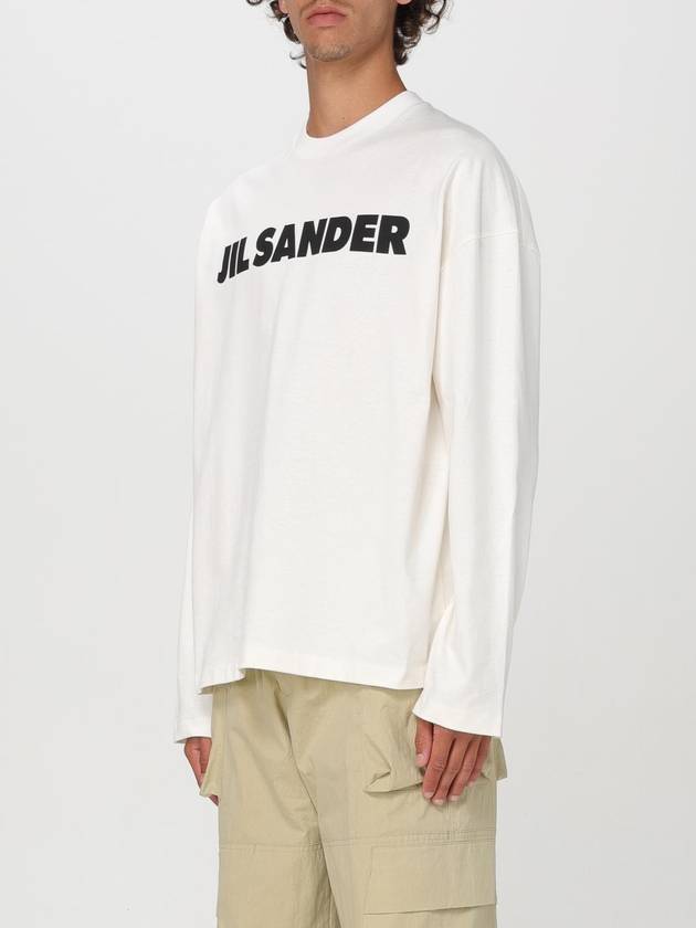 T-shirt di cotone con maxi logo Jil Sander - JIL SANDER - BALAAN 4