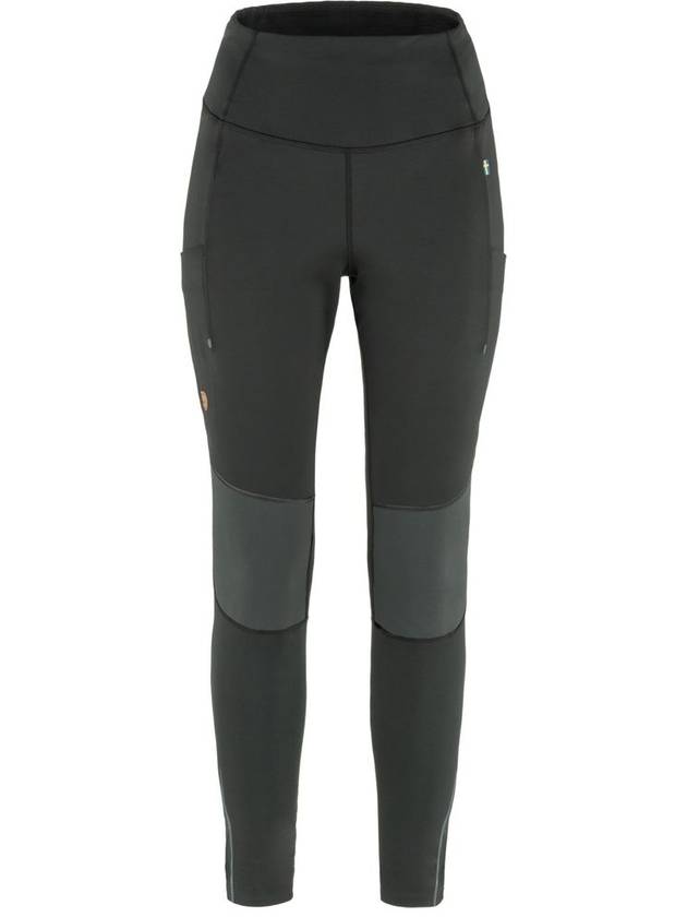 Women's Abisko Varm Trekking Tights Black Iron Grey - FJALL RAVEN - BALAAN 2