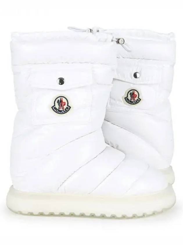 Women s Logo Patch Pocket Padded Boots White 4H00070 M2707 001 270314 1146494 - MONCLER - BALAAN 1