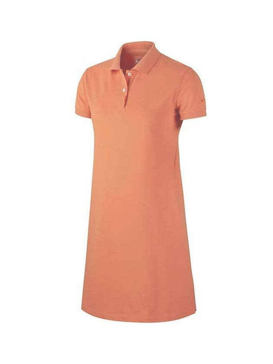 Women's Golf Polo Short One Piece Orange - NIKE - BALAAN 1