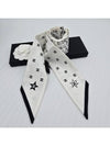 Scarf Bandeau Twilly White CC Logo AAA663 - CHANEL - BALAAN 6