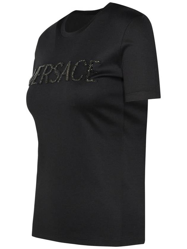 Short Sleeve T-Shirt 1014269 1A011781B000 Black - VERSACE - BALAAN 3