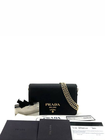 Saffiano Lux Mini Chain Cross Bag 1BP006 - PRADA - BALAAN 1