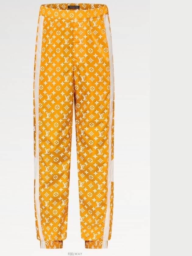 1AFWQI Monogram Printed Technical Track Pants - LOUIS VUITTON - BALAAN 1