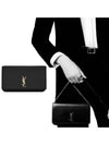 Cassandra Phone Holder Strap Cross Bag Black - SAINT LAURENT - BALAAN 2