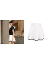 Golf Tennis Mini Flare Skirt White - AVAVE - BALAAN 3