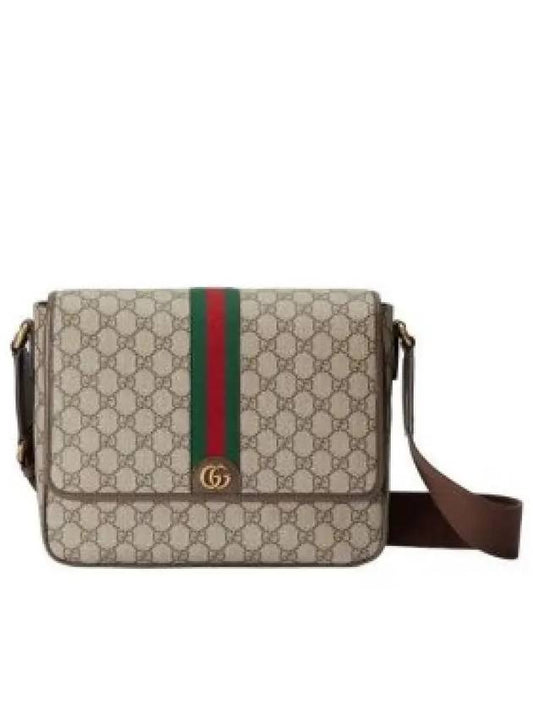24 ss GG Supreme Fabric Leather Shoulder Strap WITH Iconic Web Band 761741FACJQ9741 B0650983044 - GUCCI - BALAAN 2