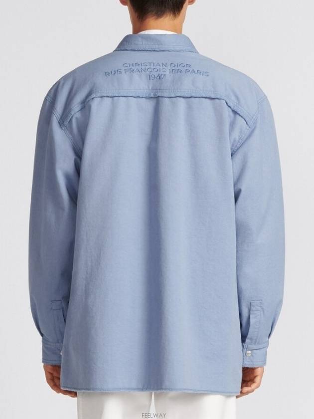 Overshirt Cotton Jacket Blue - DIOR - BALAAN 5