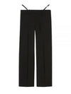 Wool Mohair Straight Pants Black - GUCCI - BALAAN 2