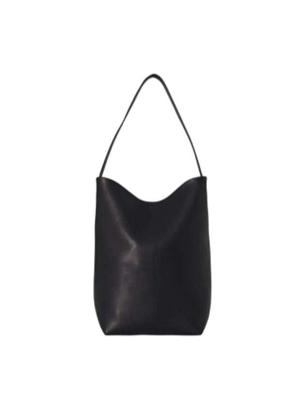 Medium N S Park Leather Tote Bag Black - THE ROW - BALAAN 2