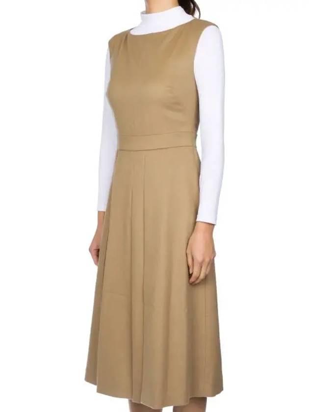 Cosmo Virgin Wool Dress One Piece Camel 62260623 - MAX MARA - BALAAN 2