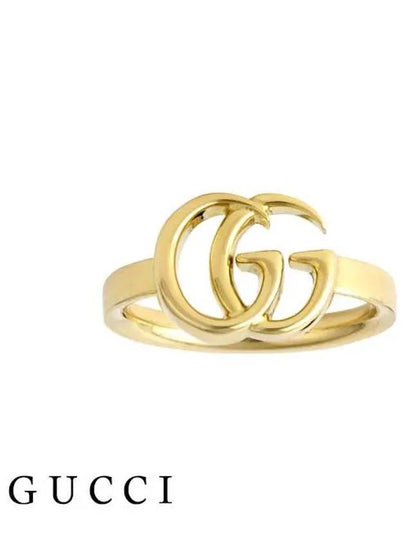 Double G Logo Ring YBC525690001 Gold - GUCCI - BALAAN 2